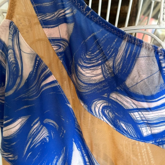 Norma Kamila NWT One Piece Blue & Mesh - Picture 3 of 8
